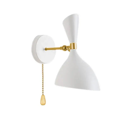 Modern black and brass industrial wall lamps for living room