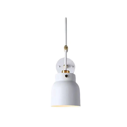 Modern black and brass industrial wall light – library 220v-240v