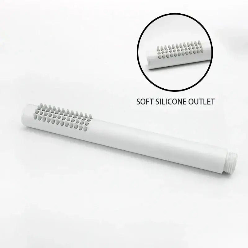 Modern black and brushed golden handheld shower head bathroom jet
