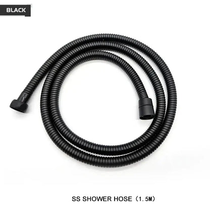 Modern black and brushed golden handheld shower head bathroom jet