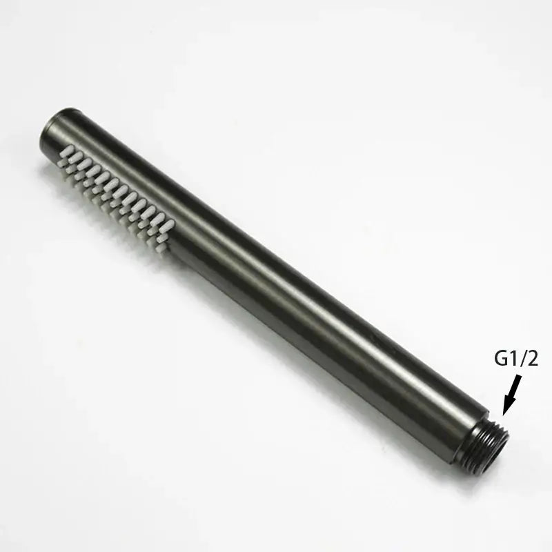 Modern black and brushed golden handheld shower head bathroom jet