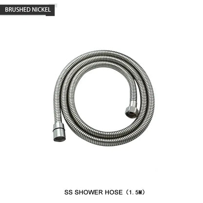 Modern black and brushed golden handheld shower head bathroom jet