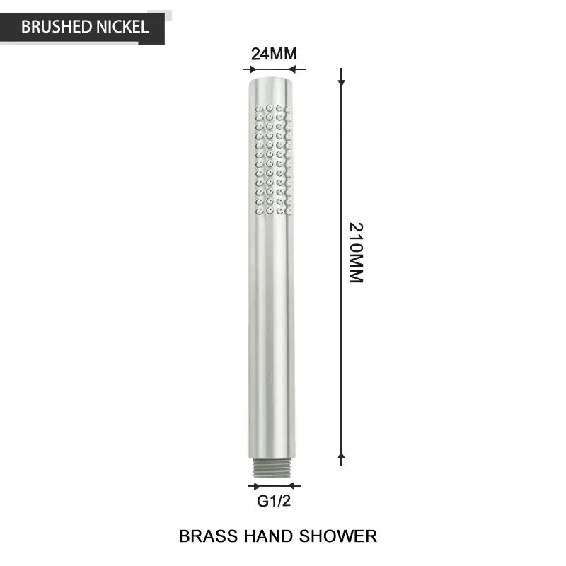 Modern black and brushed golden handheld shower head bathroom jet