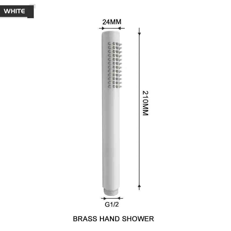 Modern black and brushed golden handheld shower head bathroom jet