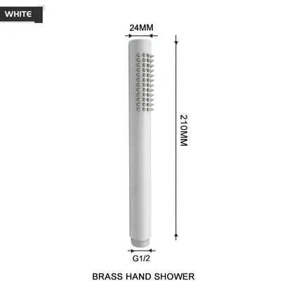 Modern black and brushed golden handheld shower head bathroom jet
