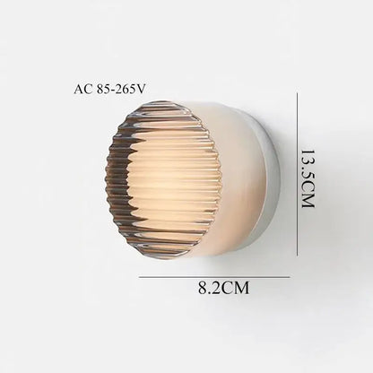 Modern black and clear acrylic wall sconce light bedroom lamp