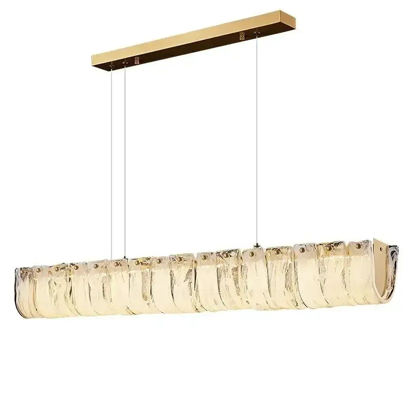 Modern black and clear cloud glass chandelier dining room