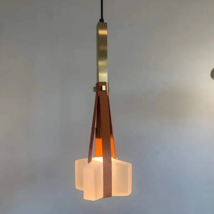 Modern black and clear white resin pendant light for kitchen