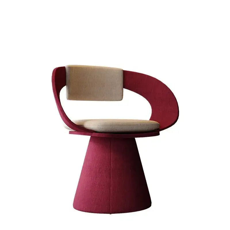 Modern black and cream elegant rotating chair bedroom makeup stool