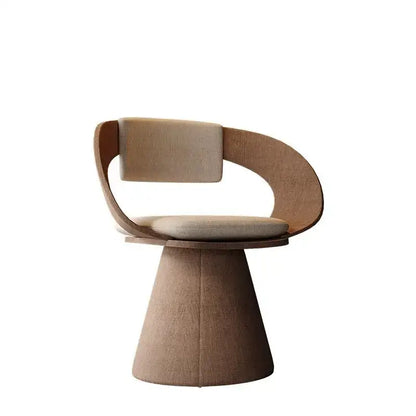Modern black and cream elegant rotating chair bedroom makeup stool