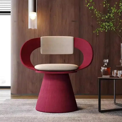Modern black and cream elegant rotating chair bedroom makeup stool