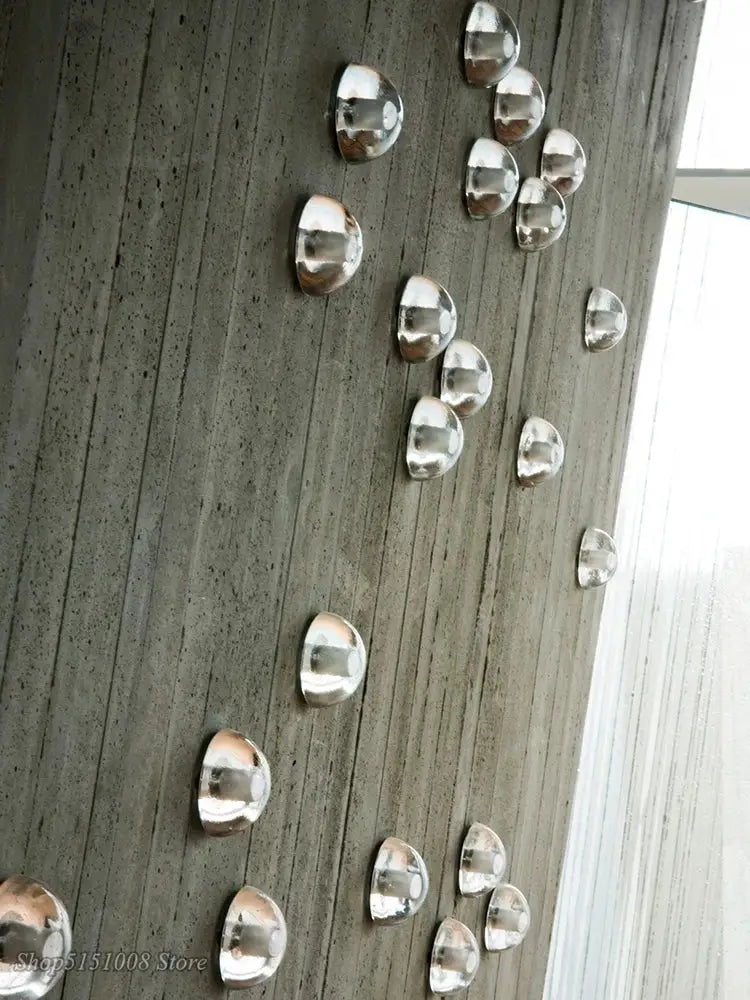Modern black and gold crystal wall light outdoor spherical ornament