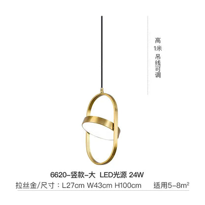Modern black and gold trumpet pendant light for dining room