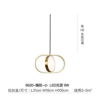 Modern black and gold trumpet pendant light for dining room