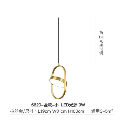 Modern black and gold trumpet pendant light for dining room