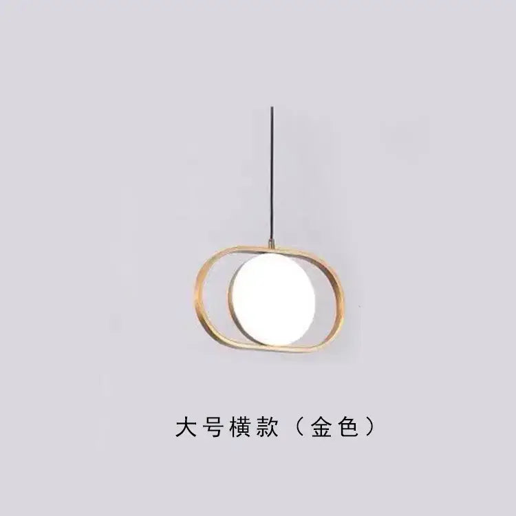 Modern black and gold trumpet pendant light for dining room