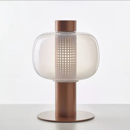 Modern black and gray glass table light bedroom bedside lamp
