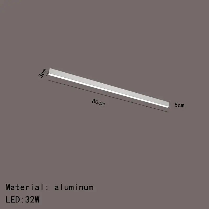 Modern black and metallic led ceiling light for living room