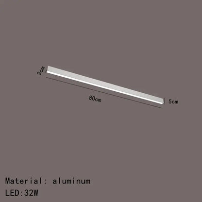 Modern black and metallic led ceiling light for living room