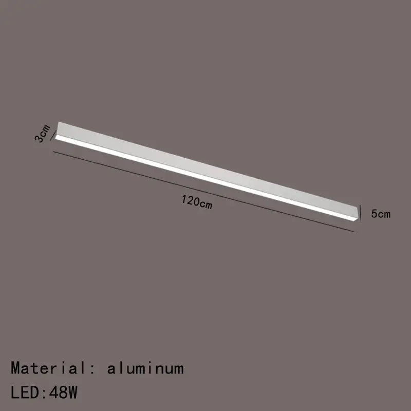 Modern black and metallic led ceiling light for living room
