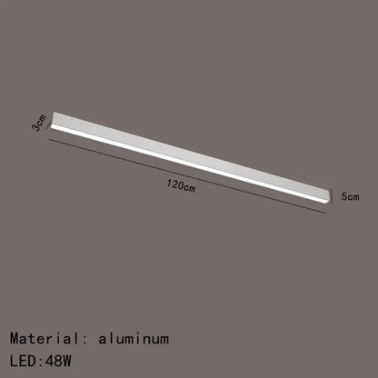 Modern black and metallic led ceiling light for living room