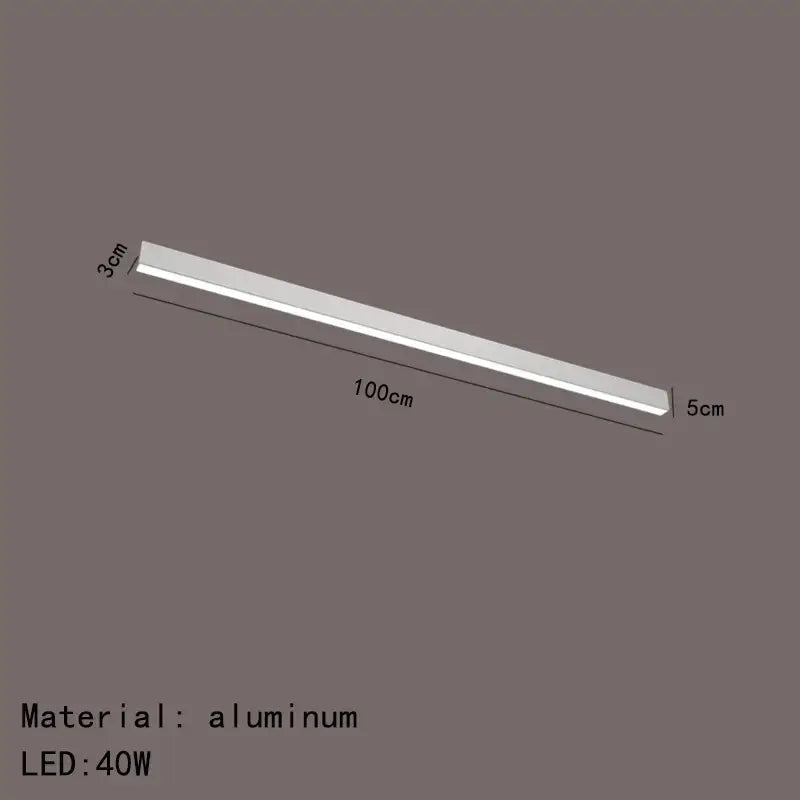 Modern black and metallic led ceiling light for living room