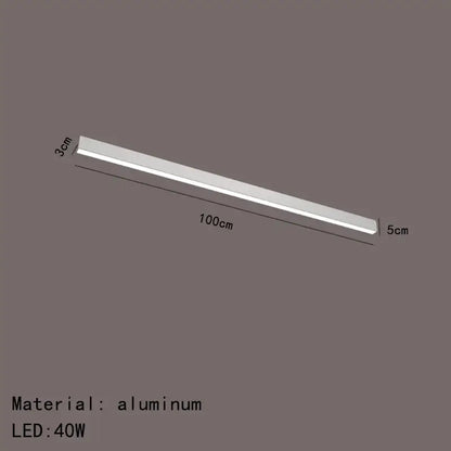 Modern black and metallic led ceiling light for living room