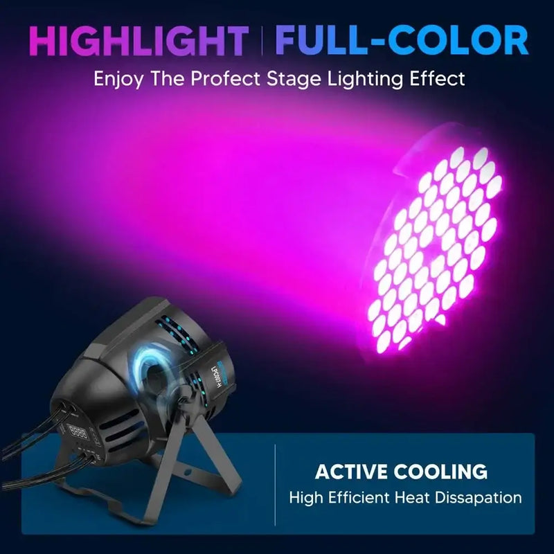 Modern black and purple led stage light for wedding performance