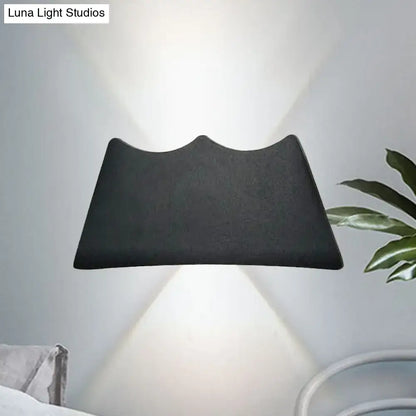 Modern black and silver led wall sconce bedroom light 110v-120v