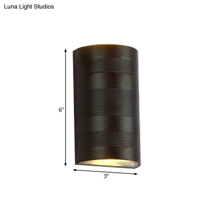 Modern black and silver outdoor wall lamp warm white sconce