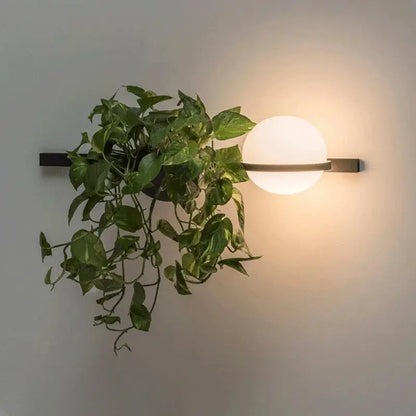 Modern black and white acrylic ball wall lights bedroom sconces