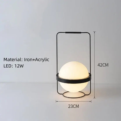 Modern black and white acrylic ball wall lights bedroom sconces