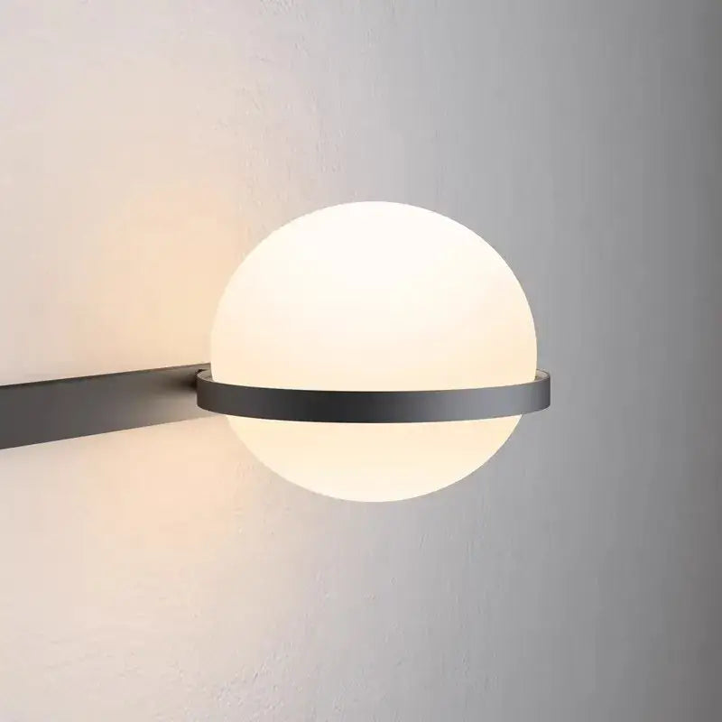 Modern black and white acrylic ball wall lights bedroom sconces