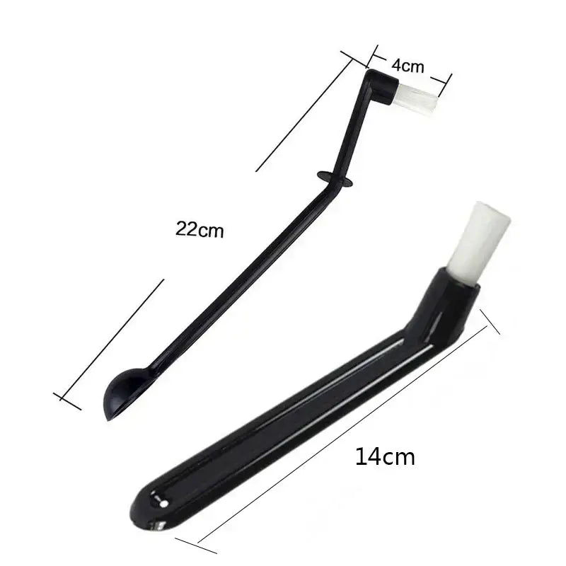 Modern black and white coffee machine brush kitchen cleaning tool