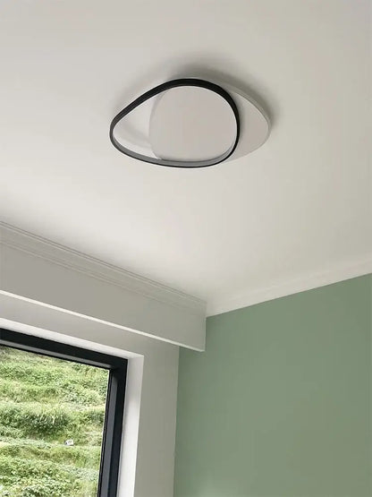 Modern black and white led ceiling lamp for bedroom