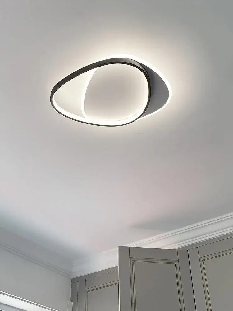 Modern black and white led ceiling lamp for bedroom