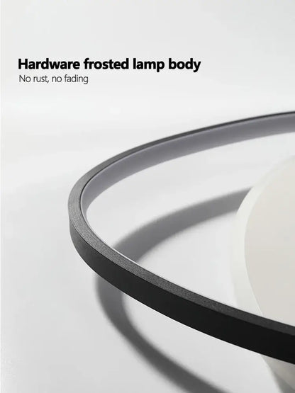 Modern black and white led ceiling lamp for bedroom