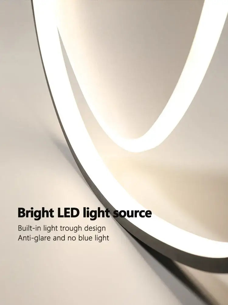 Modern black and white led ceiling lamp for bedroom