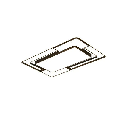 Modern black and white led ceiling lamps living room dimmable light
