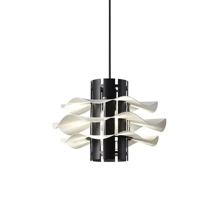 Modern black and white petal pendant lamp dining room chandelier