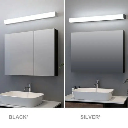 Modern black and white rectangular led wall lamp bedroom light fixture