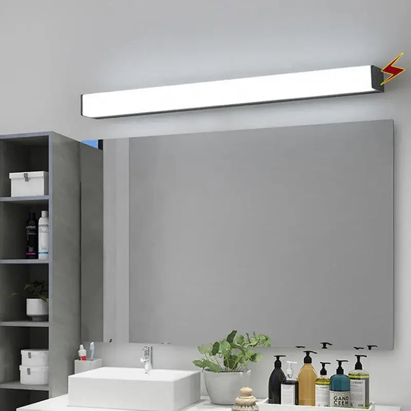 Modern black and white rectangular led wall lamp bedroom light fixture