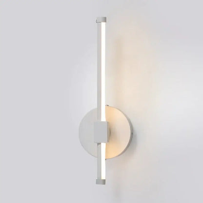 Modern black angular led wall light for bedroom decor