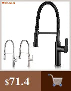 DecorBites™ Modern Black Bathroom Sink Faucet