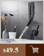 DecorBites™ Modern Black Bathroom Sink Faucet