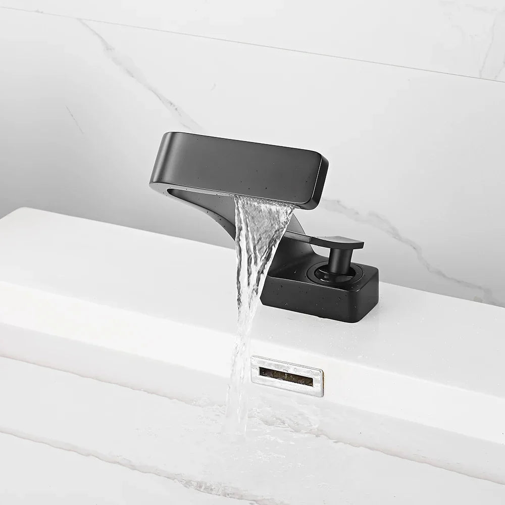 DecorBites™ Modern Black Bathroom Sink Faucet