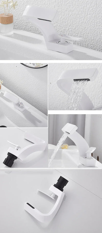DecorBites™ Modern Black Bathroom Sink Faucet