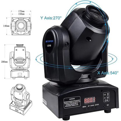 Modern black big dipper 10w spot light living room pattern projector