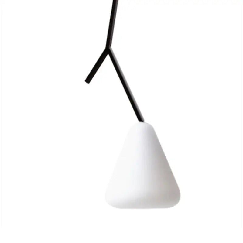 Modern black branching glass pendant lights dining room led