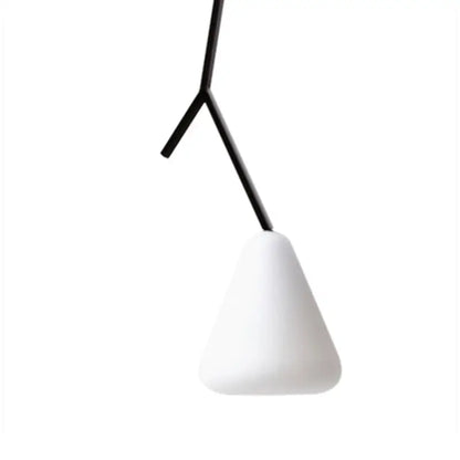 Modern black branching glass pendant lights dining room led
